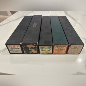 Vtg Player Piano Rolls 5 In Boxes Universal Connorized Imperial QRS crafting